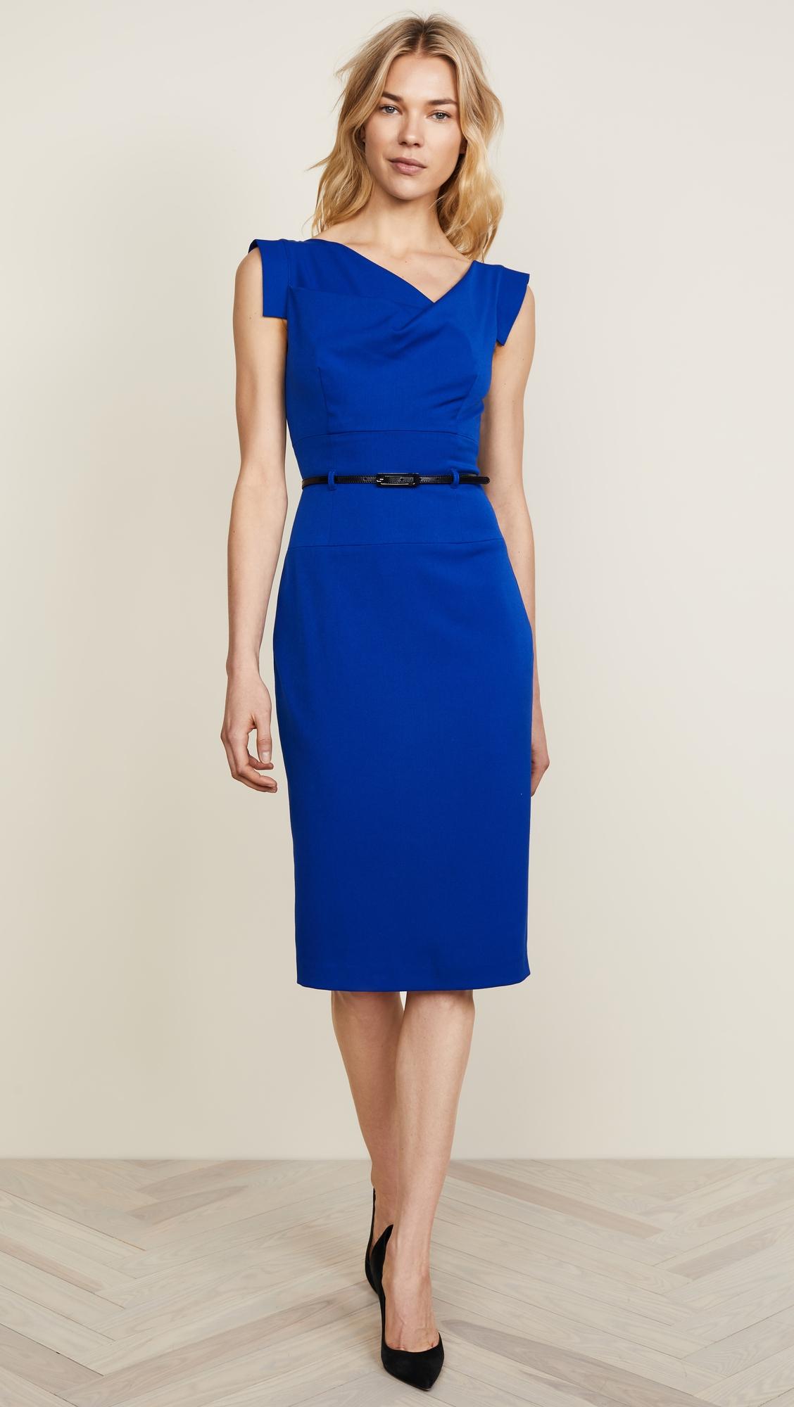 Jackie O Belted Dress by BLACK HALO