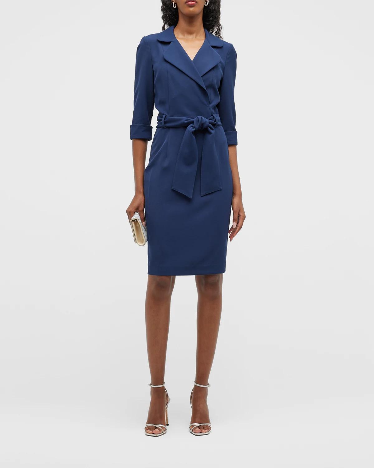 Lucinda Belted Sheath Dress by BLACK HALO
