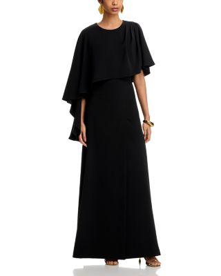 Martine Cape Sleeve Gown by BLACK HALO
