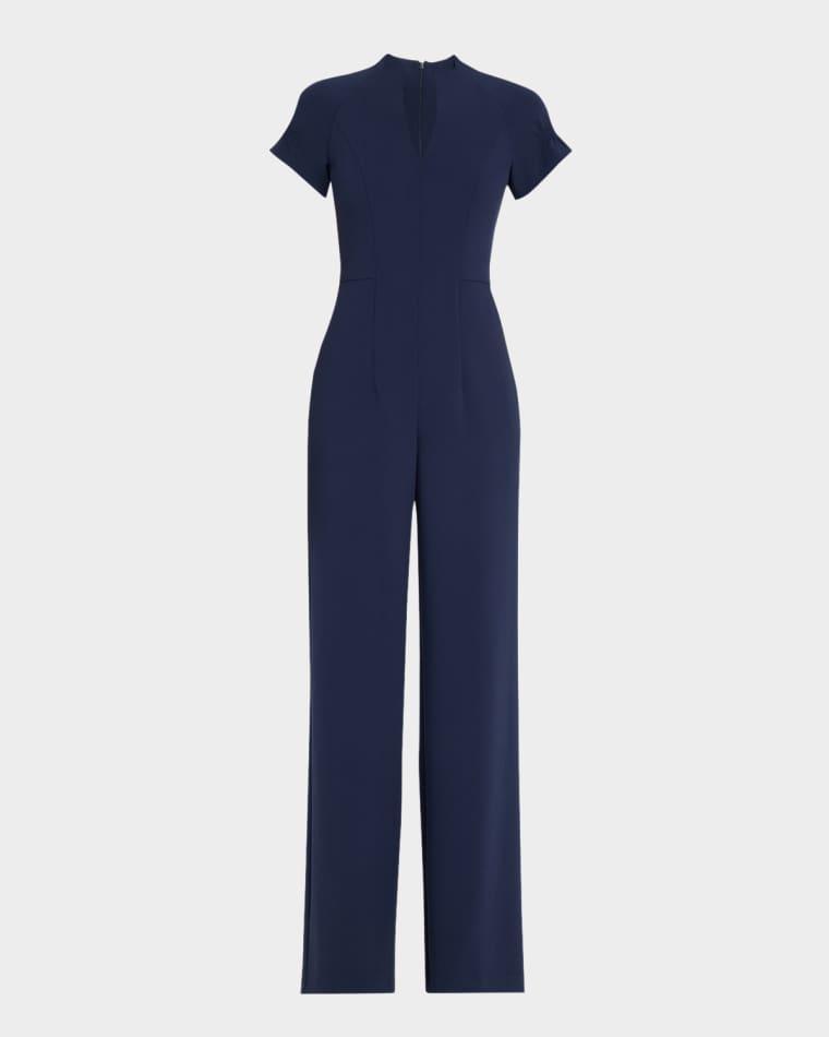 Patel Seamed Straight-Leg Jumpsuit by BLACK HALO