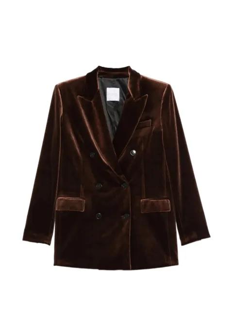 double-breasted velvet blazer by BLACK LABEL