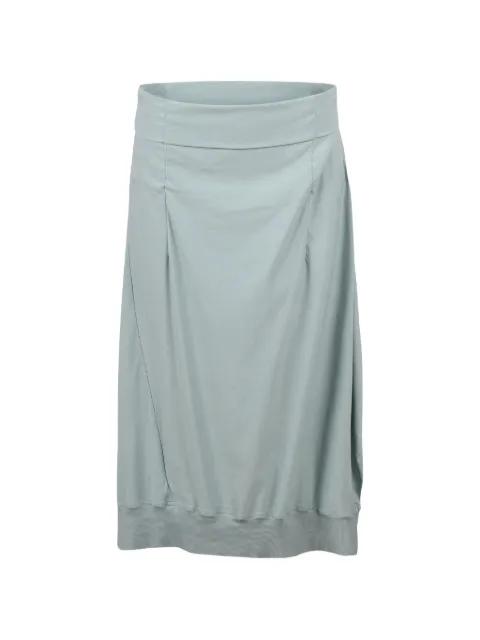 pleated asymmetric-hem skirt by BLACK LABEL