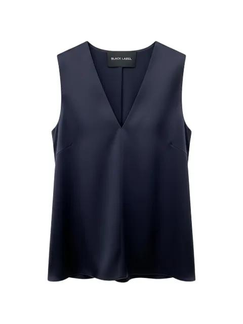 sleeveless V-neck blouse by BLACK LABEL