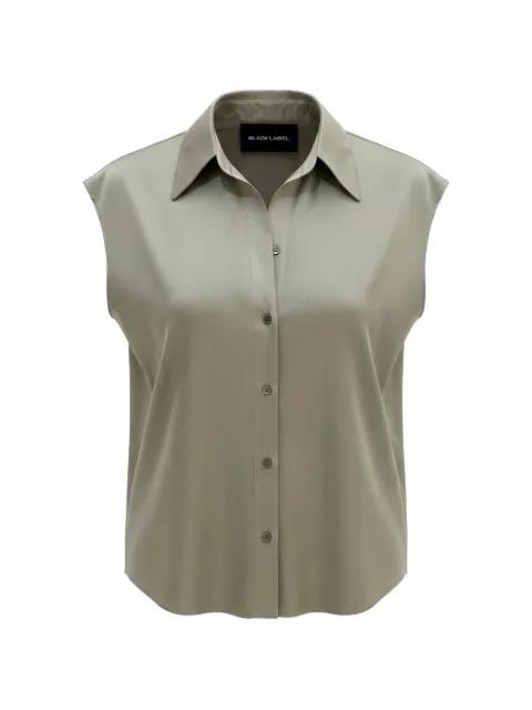sleeveless button-up blouse by BLACK LABEL