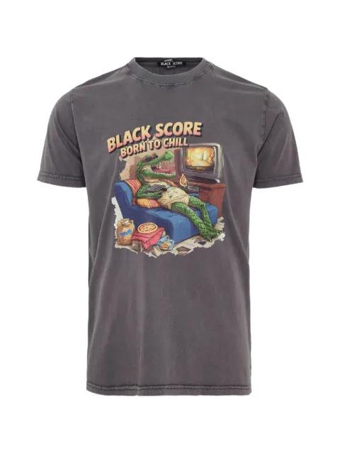 graphic-print T-shirt by BLACK SCORE