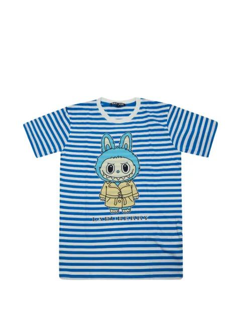 striped graphic T-shirt by BLACK SCORE