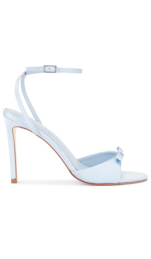 BLACK SUEDE STUDIO Albie 100 Bow Sandal in Baby Blue by BLACK SUEDE STUDIO