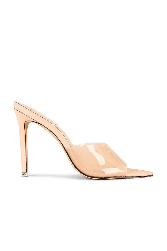 BLACK SUEDE STUDIO Bella High Heel Mule in Beige by BLACK SUEDE STUDIO
