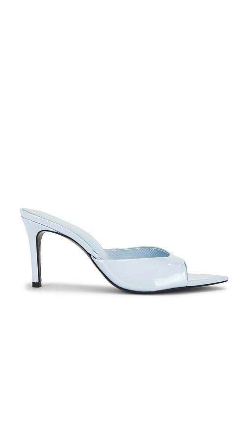 BLACK SUEDE STUDIO Brea 80 Mule in Baby Blue by BLACK SUEDE STUDIO