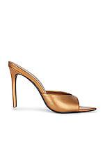 BLACK SUEDE STUDIO Brea Mule in Metallic Bronze by BLACK SUEDE STUDIO