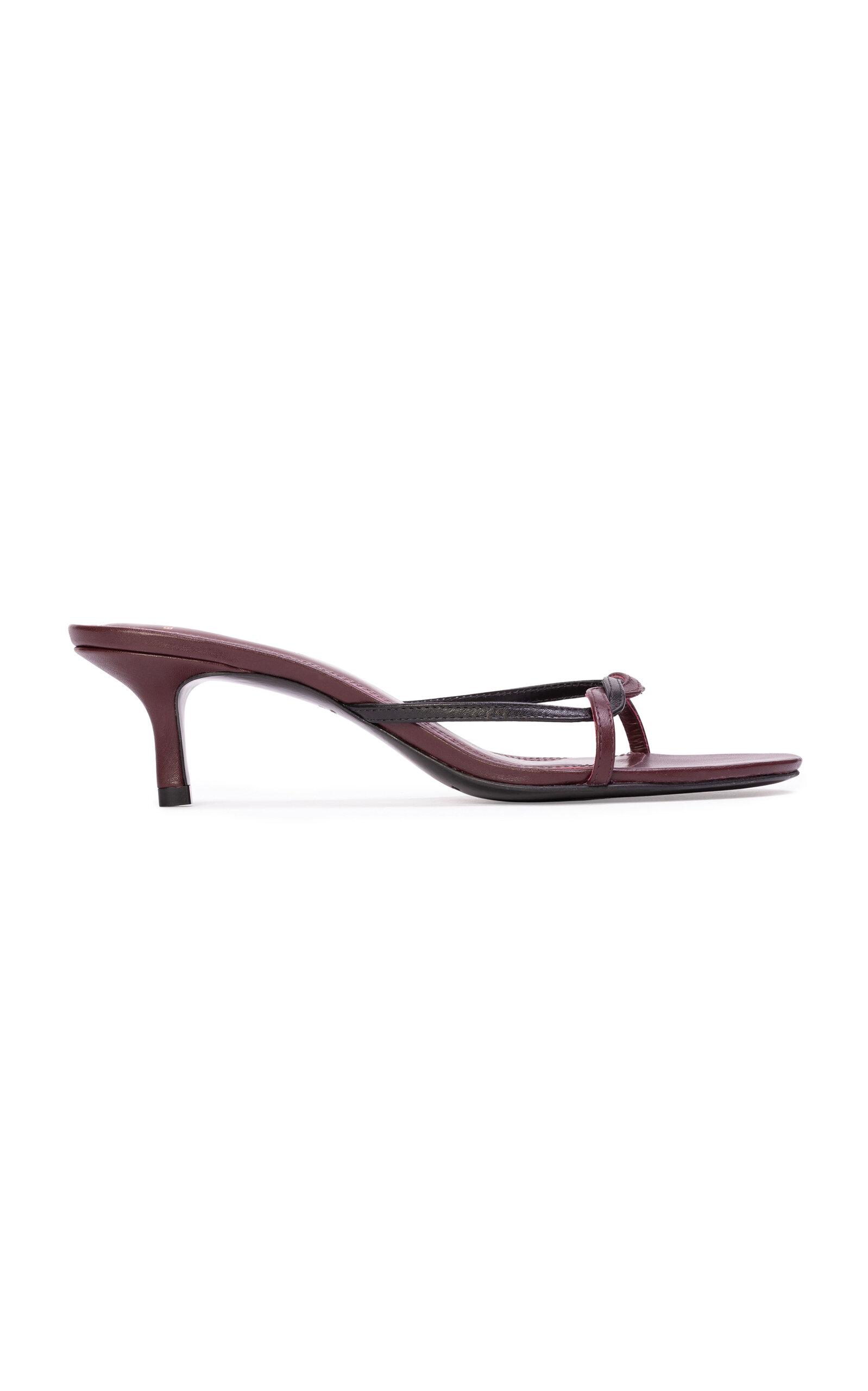 Black Suede Studio Fae Leather Sandals - Moda Operandi by BLACK SUEDE STUDIO