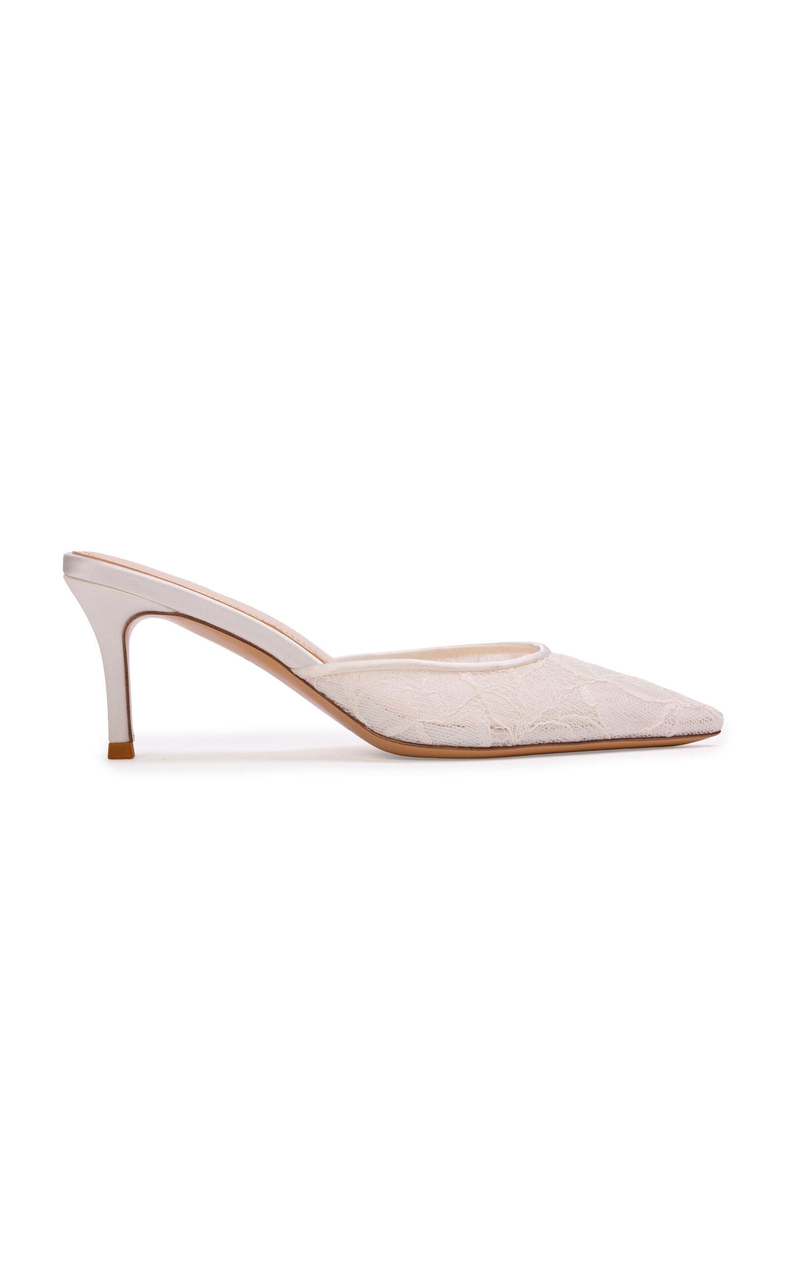 Black Suede Studio Jayla Lace Mules - Moda Operandi by BLACK SUEDE STUDIO