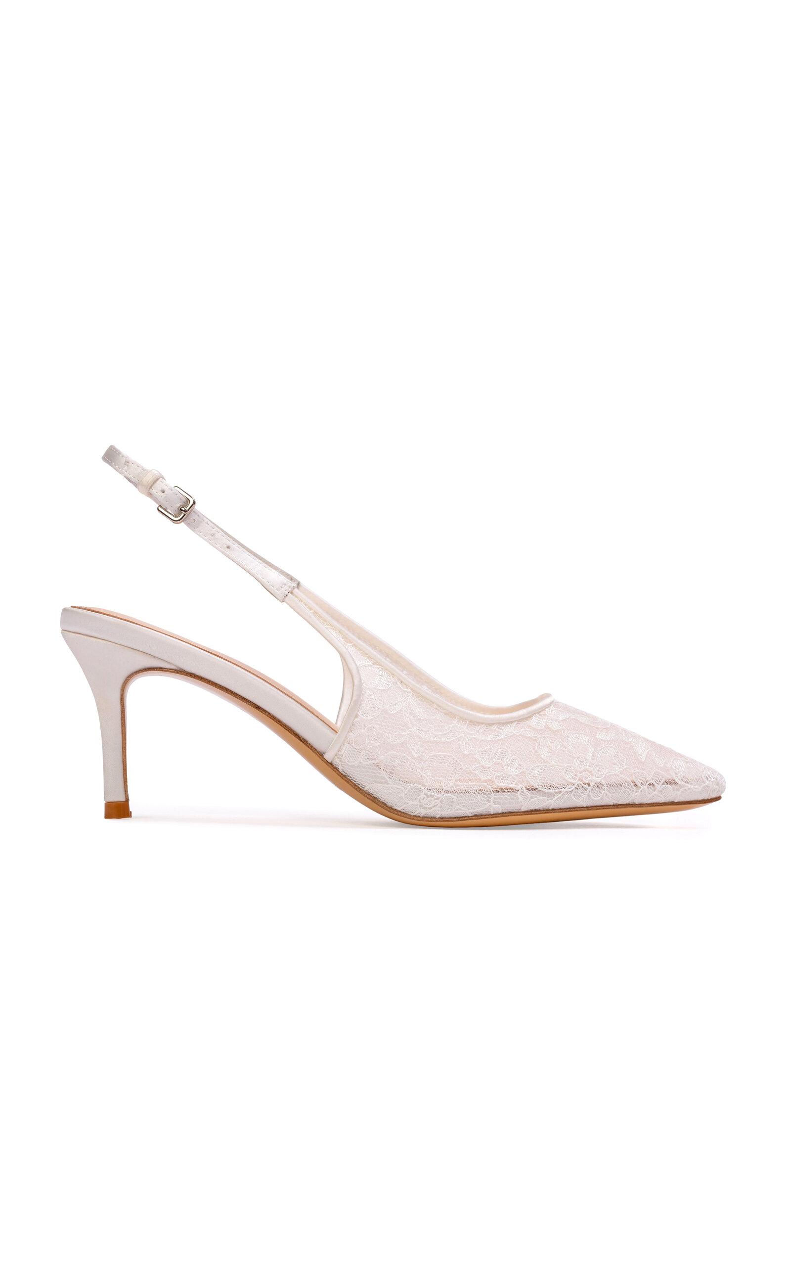 Black Suede Studio Maisie Lace Pumps - Moda Operandi by BLACK SUEDE STUDIO