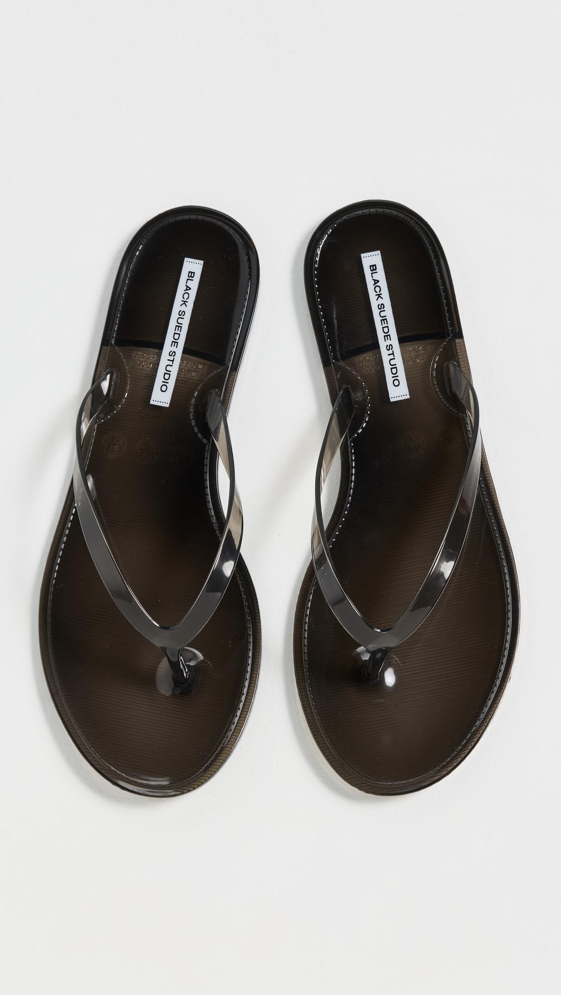 Crystal Jelly Flip Flops by BLACK SUEDE STUDIO