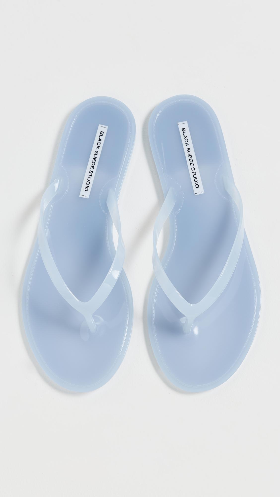 Crystal Jelly Flip Flops by BLACK SUEDE STUDIO