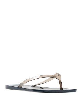 Women's Crystal Jelly Flip Flops by BLACK SUEDE STUDIO
