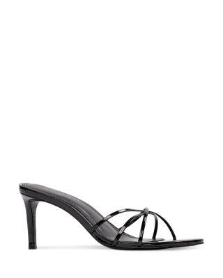 Women's Jaya 70 Strappy Leather Mule Sandals by BLACK SUEDE STUDIO