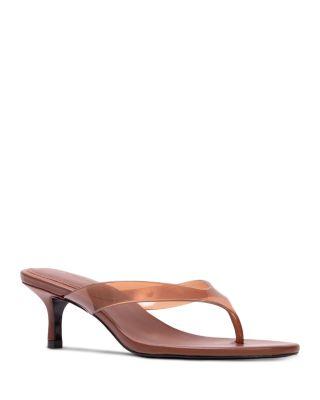 Women's Kitten Heel Thong Sandals by BLACK SUEDE STUDIO