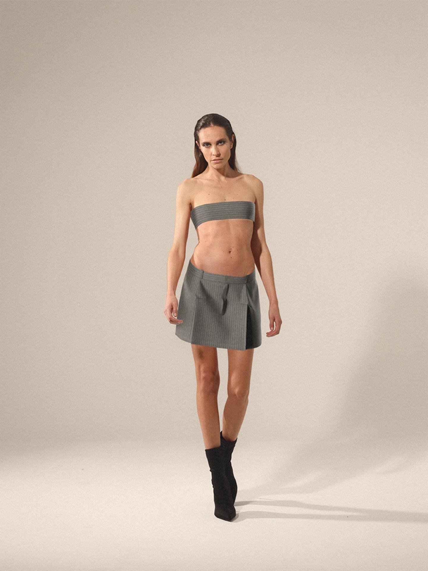 Bandeau and skirt by BLACK VENUE X 0 COLLECTIVE