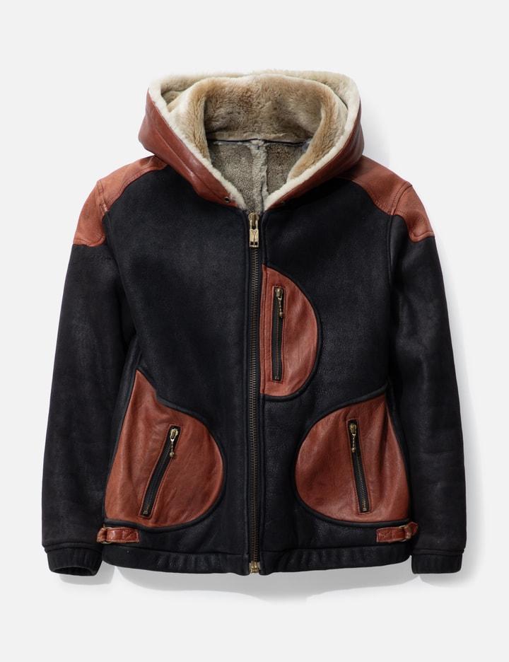 Leather Hooded Yakuza Jacket by BLACKMEANS