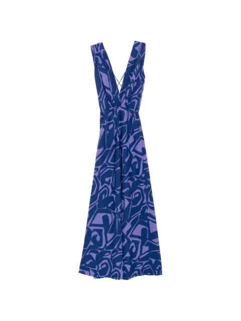 V-neck printed dress by BLAKLACE