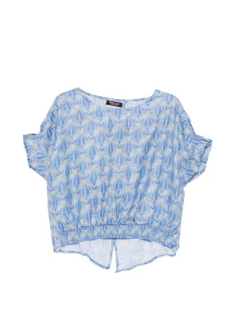 all-over graphic print blouse by BLAKLACE
