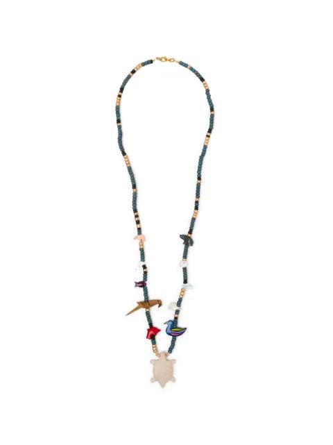 beaded animal charm necklace by BLAKLACE