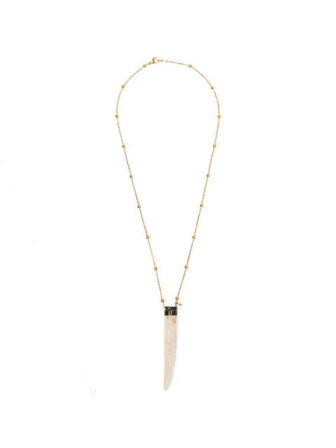 beaded pendant necklace by BLAKLACE