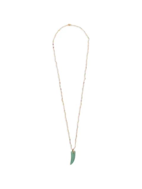 beaded pendant necklace by BLAKLACE