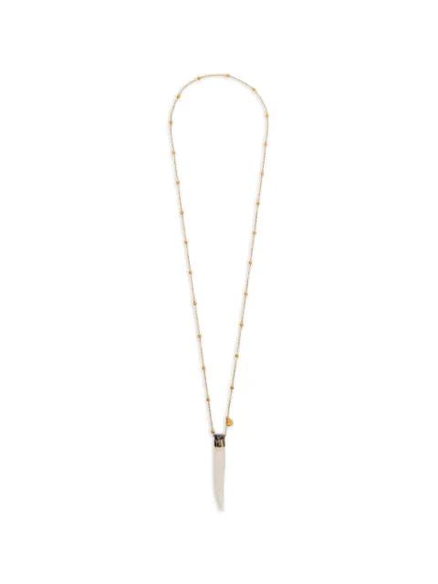 beaded pendant necklace by BLAKLACE