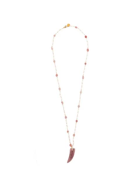 beaded pendant necklace by BLAKLACE