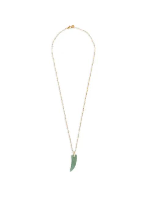beaded pendant necklace by BLAKLACE