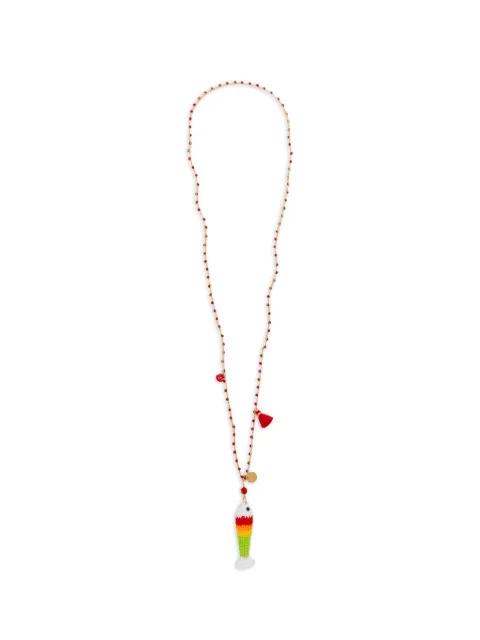 beaded tassel necklace by BLAKLACE