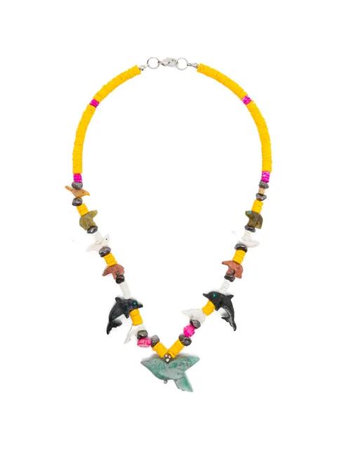 dolphin beaded necklace by BLAKLACE