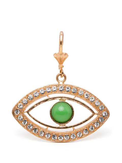 embellished eye shape  earrings by BLAKLACE