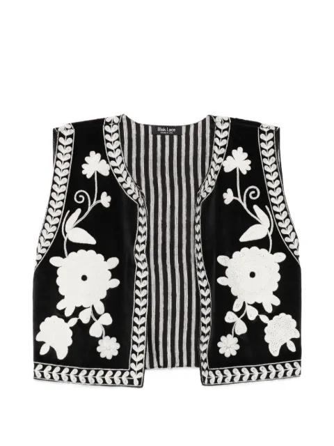 floral-embrodairy blouse by BLAKLACE