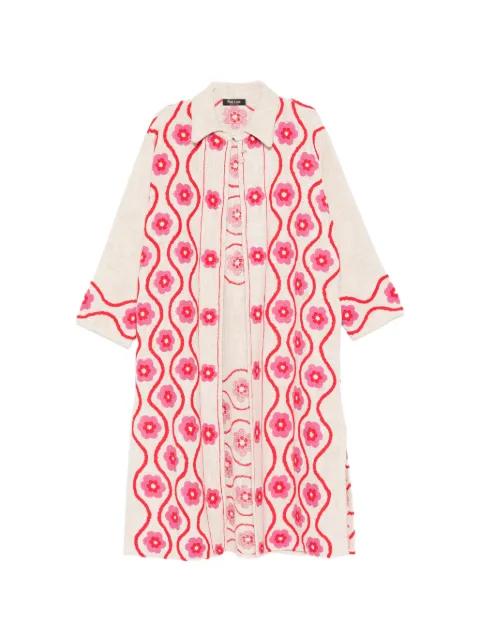 floral-embrodairy coat by BLAKLACE