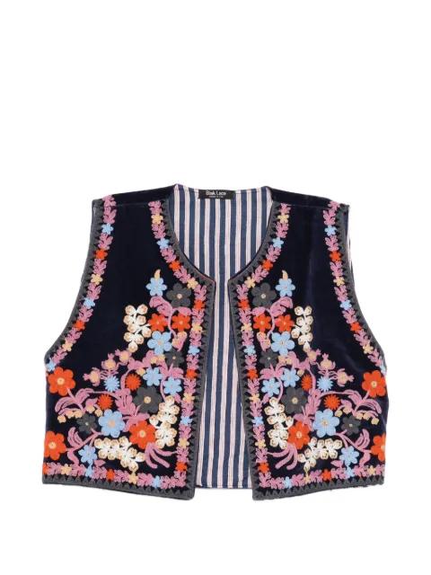 floral-embroidered blouse by BLAKLACE