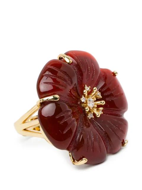 flower stone ring by BLAKLACE