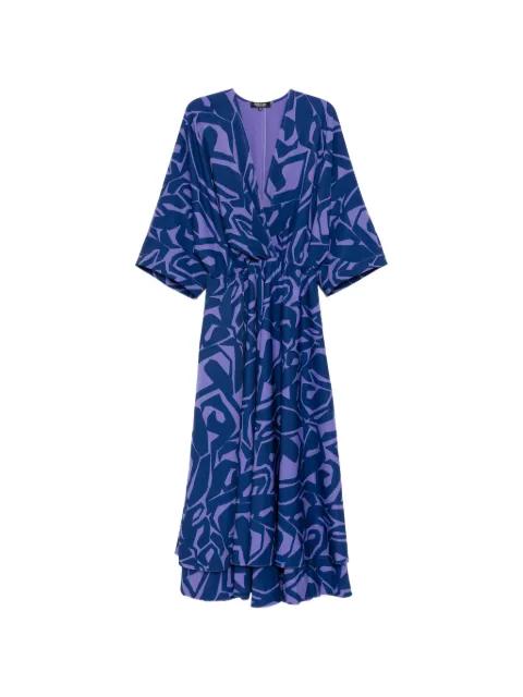 geometric print V-neck dress by BLAKLACE
