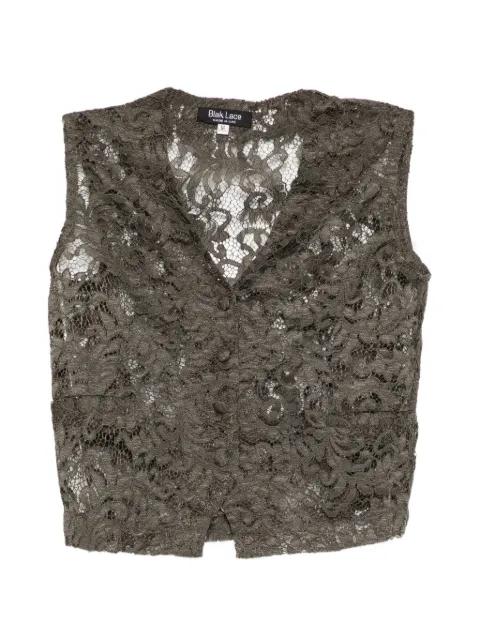 lace V-neck top by BLAKLACE