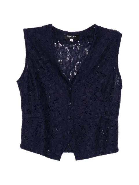 lace V-neck vest by BLAKLACE