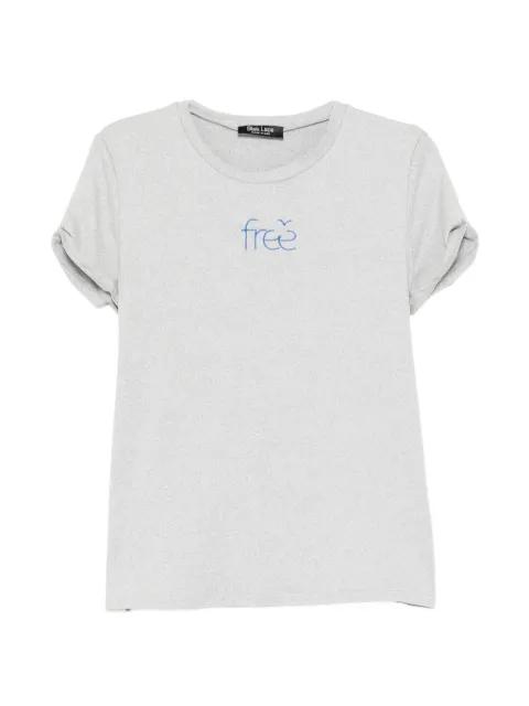 logo-embroidered T-shirt by BLAKLACE