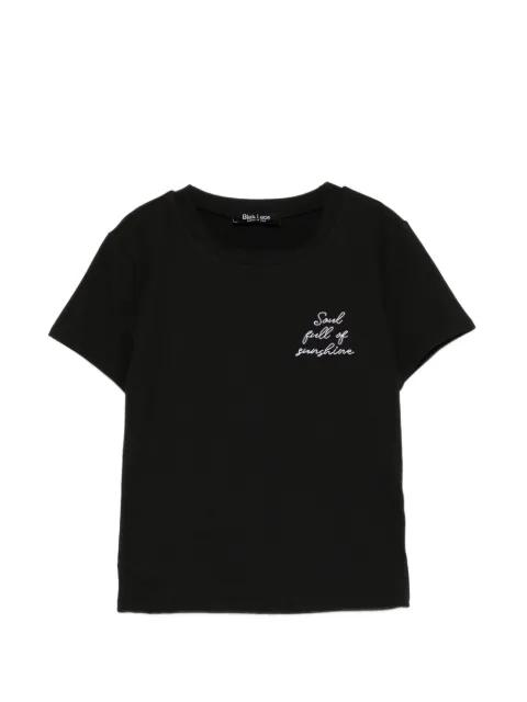 logo-embroidered T-shirt by BLAKLACE