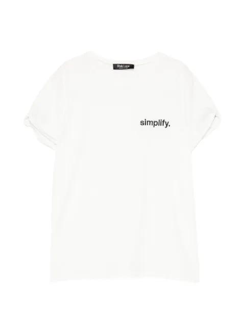 logo-embroidered T-shirt by BLAKLACE