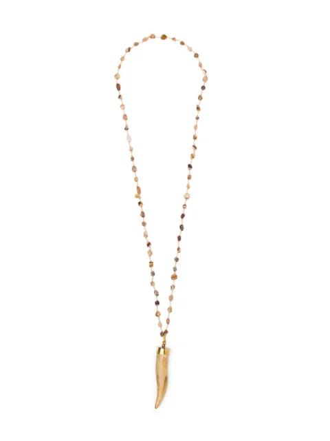 pendant beaded necklace by BLAKLACE