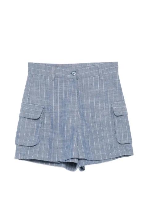 pinstripe cargo shorts by BLAKLACE