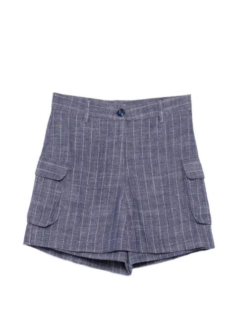 prinstripes cargo shorts by BLAKLACE