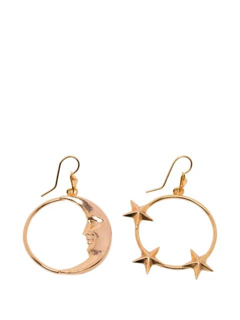 star circle earrings by BLAKLACE