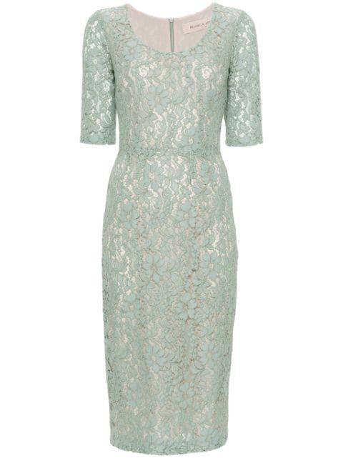 Alnus lace midi dress by BLANCA VITA
